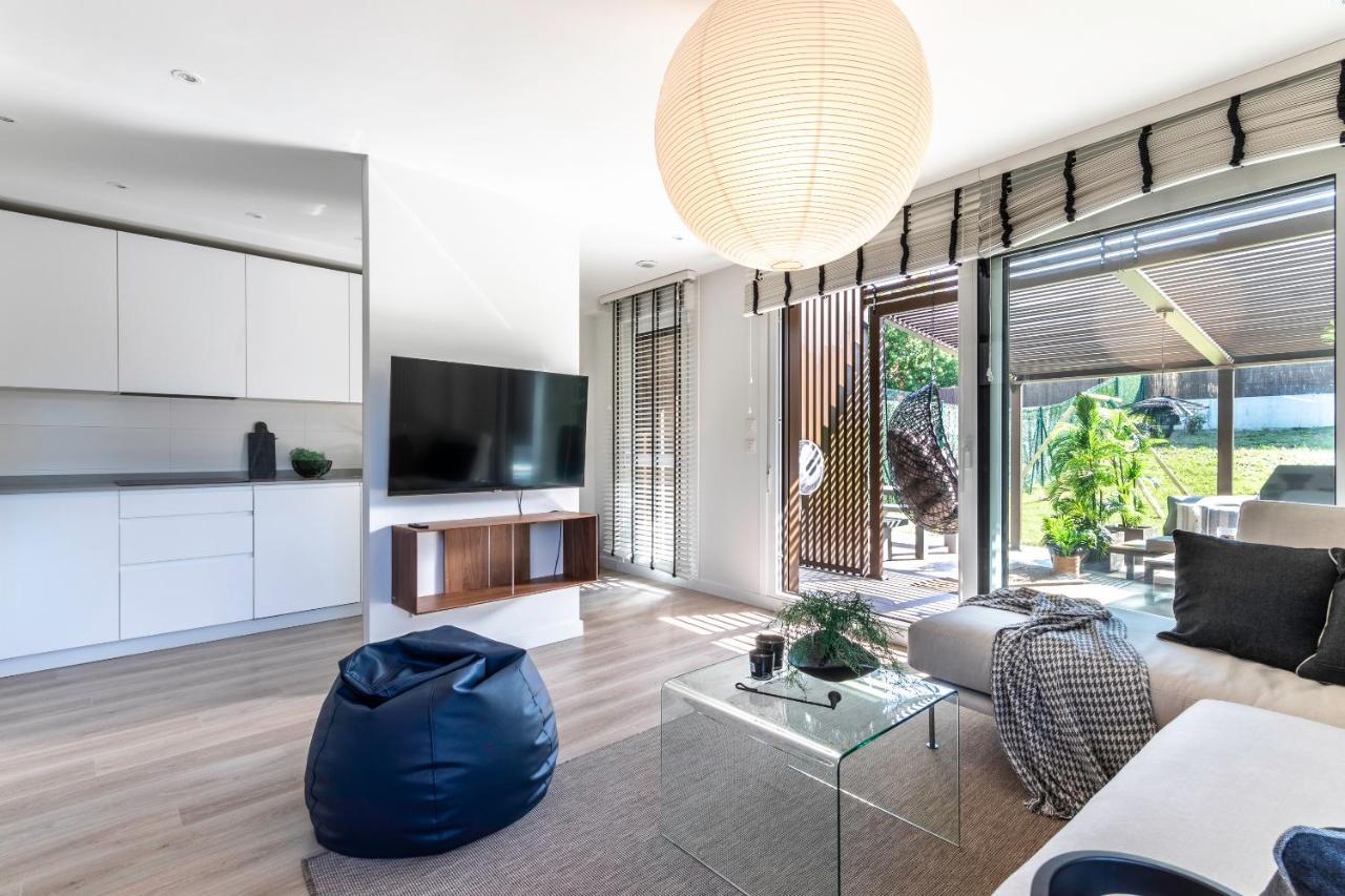 Akomodat En Precioso Y Moderno Con Jardin Y Parking Getxo Extérieur photo