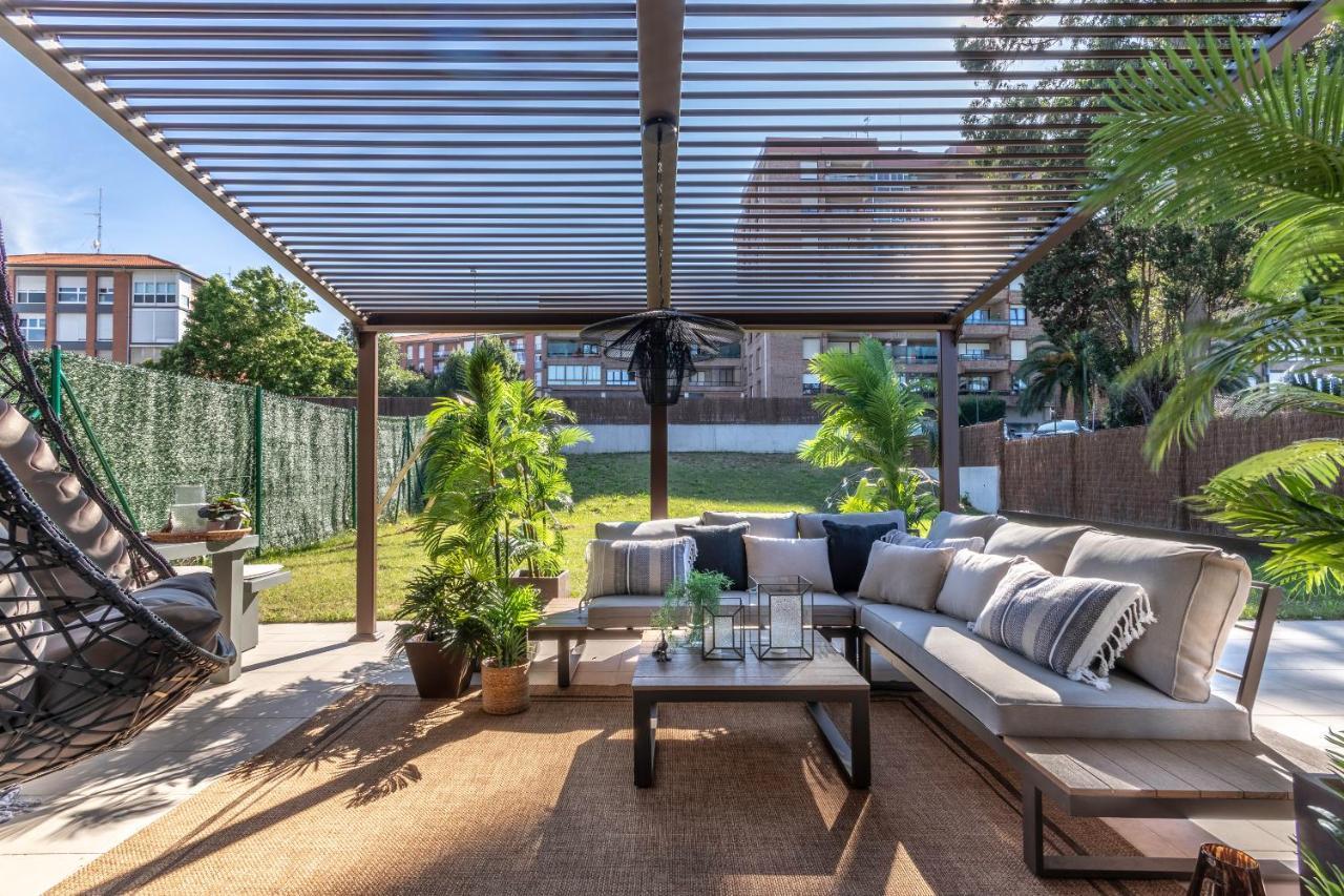 Akomodat En Precioso Y Moderno Con Jardin Y Parking Getxo Extérieur photo